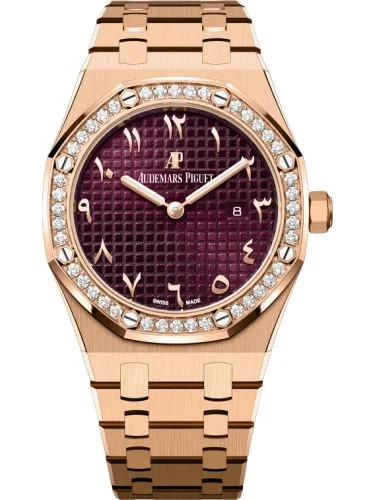 Audemars Piguet - 67651OR.ZZ.1261OR.06 Royal Oak 67651 Quartz Pink Gold / Purple - Eastern Arabic