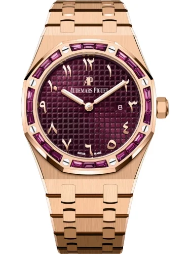 Audemars Piguet Audemars Piguet - 67656OR.GR.1261OR.01 Royal Oak 67656 Quartz Pink Gold - Garnets / Purple - Eastern Arabic
