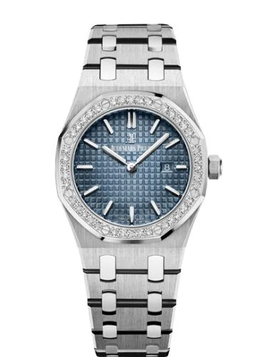 Audemars Piguet - 67651IP.ZZ.1261IP.01 Royal Oak 67651 Quartz Titanium / Platinum / Blue / Bracelet