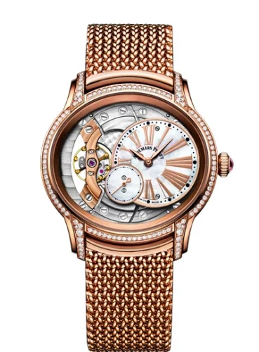 Audemars Piguet Audemars Piguet - 77247OR.ZZ.1272OR.01 Millenary Hand-wound Pink Gold / Mother of Pearl / Bracelet
