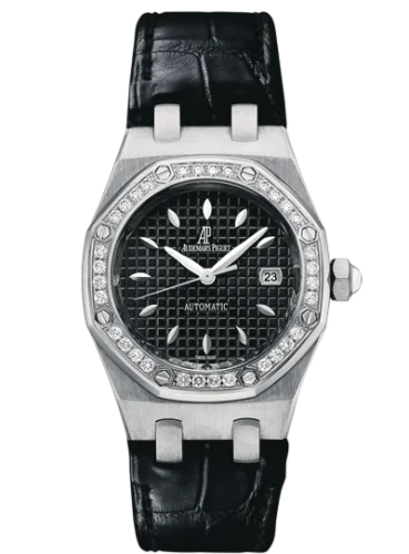 Audemars Piguet Royal Oak Selfwinding 77321 Stainless Steel / Diamond / Black / Alligator