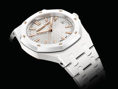 Audemars Piguet Audemars Piguet - 77350CB.OO.1266CB.01 Royal Oak Selfwinding 34 White Ceramic / White
