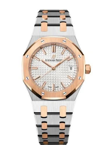 Audemars Piguet Audemars Piguet - 77350SR.OO.1261SR.01 Royal Oak Selfwinding 34 Stainless Steel / Red Gold / Silver / Bracelet