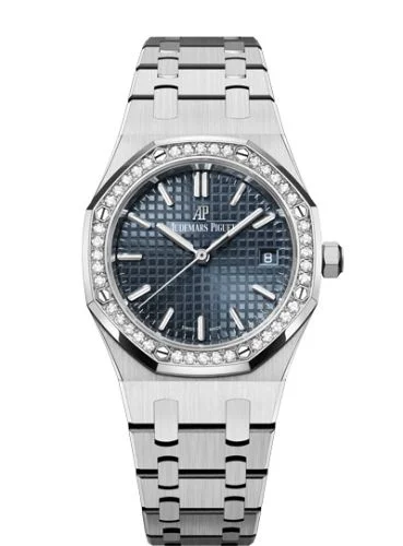 Audemars Piguet Royal Oak Selfwinding 34 Stainless Steel / Diamond / Blue / Bracelet