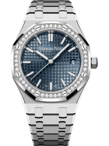 Audemars Piguet Audemars Piguet - 77451ST.ZZ.1361ST.02 Royal Oak Selfwinding 34 Stainless Steel - Diamond / Blue / Bracelet / 50th Anniversary