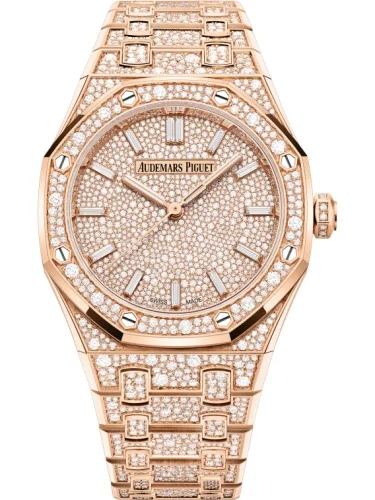 Audemars Piguet Audemars Piguet - 77452OR.ZZ.1365OR.01 Royal Oak Selfwinding 34 Pink Gold - Snow-Set