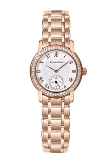 Audemars Piguet - 79387OR.ZZ.1229OR.01 Jules Audemars Small Seconds Pink Gold / Diamond / Silver / Bracelet