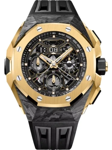 Audemars Piguet Audemars Piguet - 26650FA.OO.D002CA.01 Royal Oak Concept Split Second Chronograh GMT Large Date CFT Carbon - Yellow Gold / Skeleton