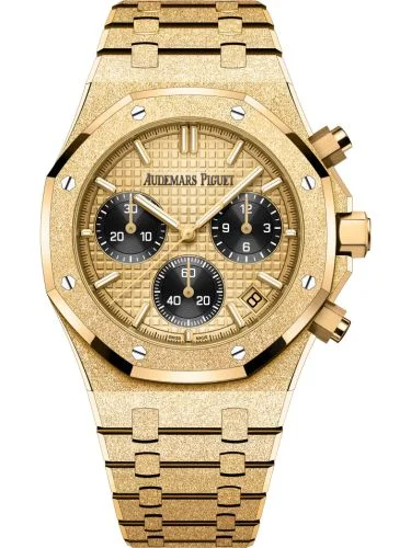 Audemars Piguet - 26240BA.GG.1324BA.01 Royal Oak Chronograph 41 Frosted Yellow Gold / Champagne / Japan