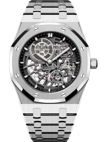 Audemars Piguet Audemars Piguet - 16204BC.OO.1240BC.01 Royal Oak Extra-Thin Openworked White Gold