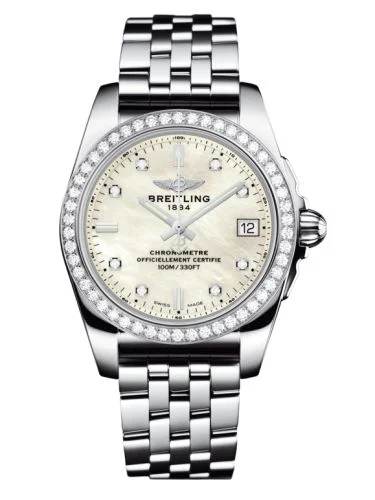 Breitling - A7433053.A780.376A Galactic 36 Stainless Steel / Diamond / Pearl Diamond / Bracelet
