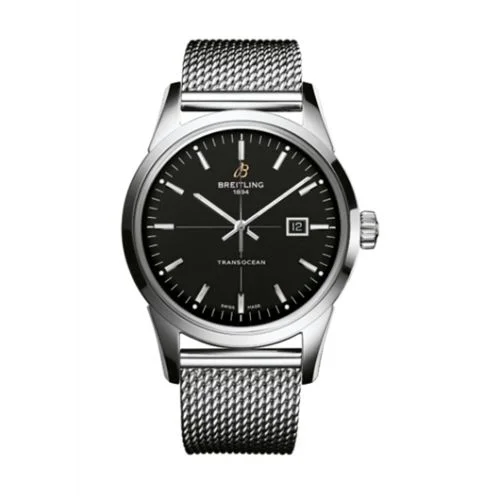 Breitling - A1036012/BA91/154A Transocean Date Stainless Steel / Black / Bracelet