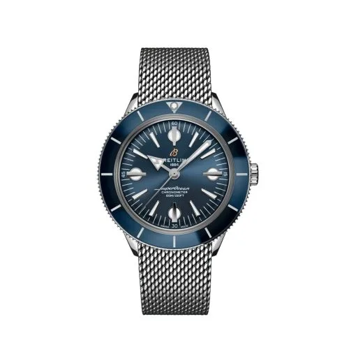 Breitling - A10370161C1A1 Superocean Heritage '57 Stainless Steel / Blue / Mesh