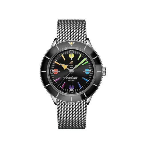 Breitling - A103701A1B1A1 Superocean Heritage '57 Stainless Steel / Rainbow Boutique Limited Edition / Mesh