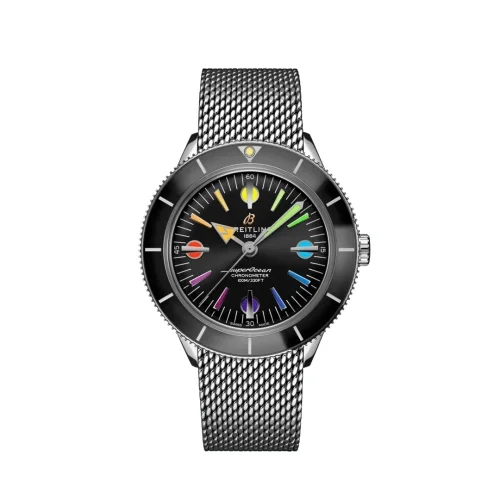Breitling Breitling - A103701A1B1A1 Superocean Heritage '57 Stainless Steel / Rainbow Boutique Limited Edition / Mesh