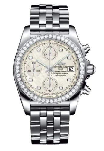 Breitling - A1331053/A776/385A Chronomat 38 SleekT Stainless Steel / Diamond / MOP / Bracelet