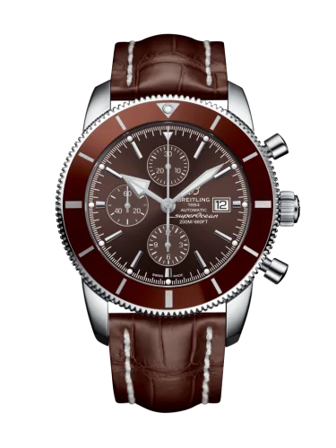 Breitling - A1331233/Q616/444X/A20D.1 Superocean Heritage II 46 Chronograph Stainless Steel / Bronze / Bronze /  Calf / Folding