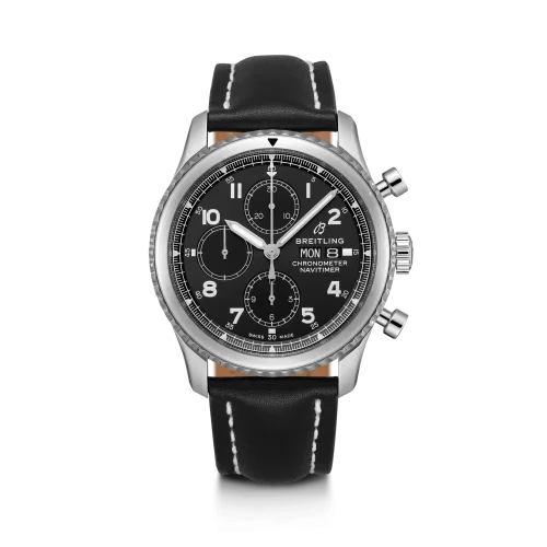 Breitling - A13314101B1X1 Navitimer 8 Chronograph 43 Stainless Steel / Black / Black Calf