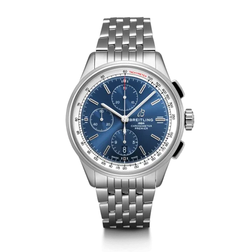 Breitling - A13315351C1A1 Premier Chronograph 42 Stainless Steel / Black / Croco Black / Tang