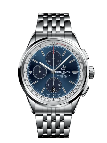 Breitling - A1331535C1A1 Premier Chronograph 42 Stainless Steel / Blue / Bracelet