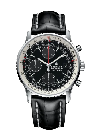 Breitling - A13324121B1P1 Navitimer 1 Chronograph 41 Stainless Steel / Black / Black Croco / Pin