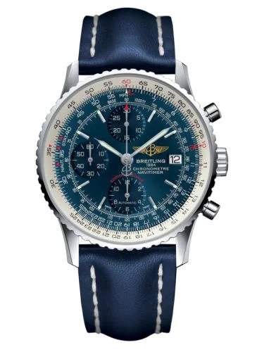 Breitling - A1332412.C942.105X Navitimer Heritage Stainless Steel / Aurora Blue / Calf