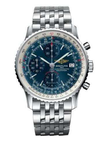 Breitling - A1332412.C942.451A Navitimer Heritage Stainless Steel / Aurora Blue / Bracelet