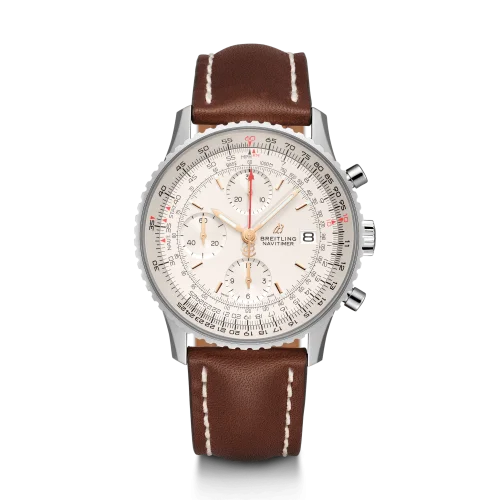 Breitling - A13324121G1X3 Navitimer 1 Chronograph 41 Stainless Steel / Silver / Calf / Folding