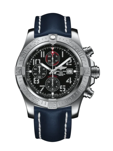 Breitling - A1337111/BC28/101X/A20BA.1 Super Avenger II Stainless Steel / Volcano Black / Calf / Pin