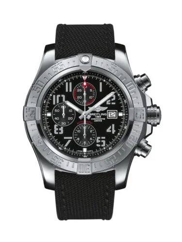 Breitling - A1337111/BC28/104W/A20BA.1 Super Avenger II Stainless Steel / Volcano Black / Military / Pin