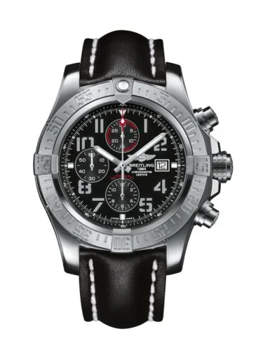 Breitling - A1337111/BC28/441X/A20BA.1 Super Avenger II Stainless Steel / Volcano Black / Calf / Pin