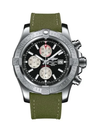 Breitling - A1337111/BC29/105W/A20BA.1 Super Avenger II Stainless Steel / Volcano Black / Military / Pin