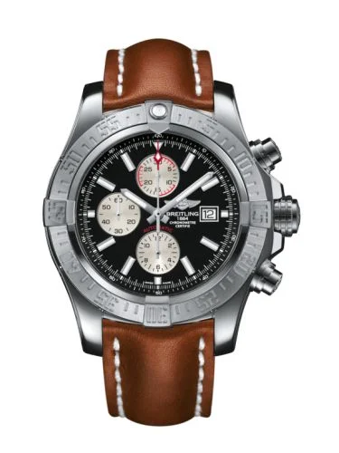 Breitling - A1337111/BC29/439X/A20BA.1 Super Avenger II Stainless Steel / Volcano Black / Calf / Pin