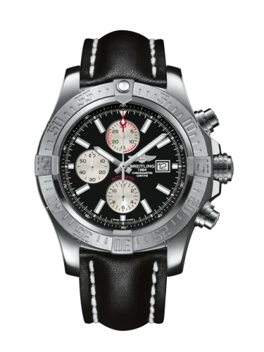 Breitling - A1337111/BC29/441X/A20BA.1 Super Avenger II Stainless Steel / Volcano Black / Calf / Pin