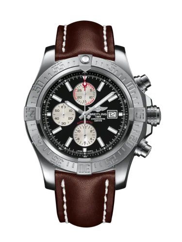 Breitling - A1337111/BC29/443X/A20BA.1 Super Avenger II Stainless Steel / Volcano Black / Calf / Pin