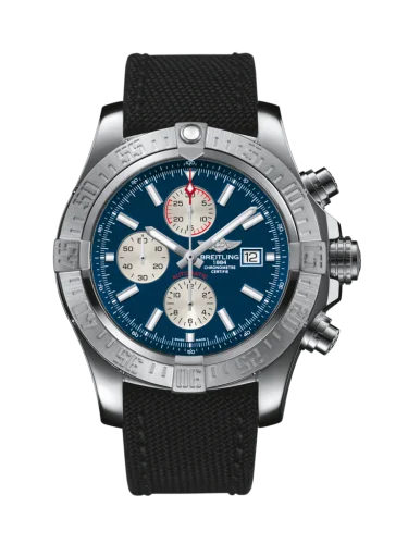 Breitling - A1337111/C871/104W/A20BA.1 Super Avenger II Stainless Steel / Mariner Blue / Military / Pin