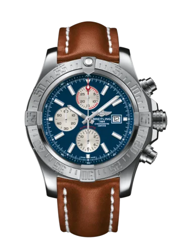 Breitling - A1337111/C871/439X/A20BA.1 Super Avenger II Stainless Steel / Mariner Blue / Calf / Pin