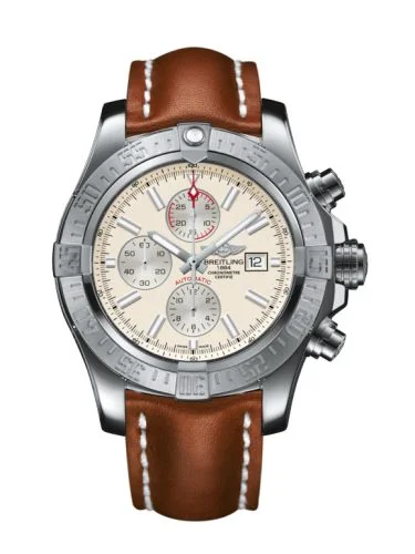 Breitling - A1337111/G779/439X/A20BA.1 Super Avenger II Stainless Steel / Stratus Silver / Calf / Pin
