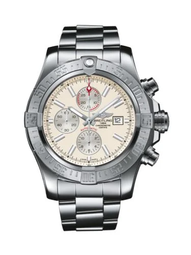 Breitling - A13371111G1A1 Super Avenger II Stainless Steel / Stratus Silver / Bracelet