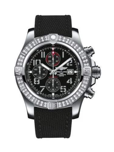 Breitling - A1337153/BC28/104W/A20BA.1 Super Avenger II Stainless Steel / Diamond / Volcano Black / Military / Pin