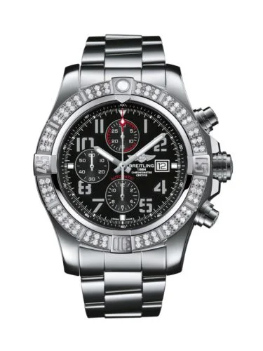 Breitling - A1337153.BC28/168A Super Avenger II Stainless Steel / Diamond / Volcano Black / Bracelet