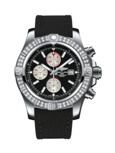Breitling - A1337153/BC29/104W/A20BA.1 Super Avenger II Stainless Steel / Diamond / Volcano Black / Military / Pin