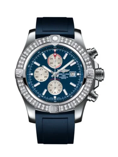 Breitling - A1337153/C871/139S/A20S.1 Super Avenger II Stainless Steel / Diamond / Mariner Blue / Rubber / Pin