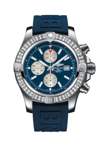 Breitling - A1337153/C871/159S/A20S.1 Super Avenger II Stainless Steel / Diamond / Mariner Blue / Rubber / Pin
