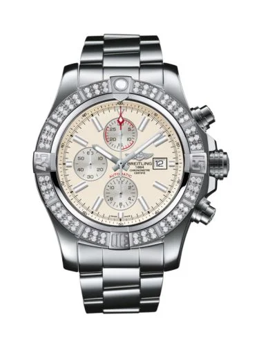 Breitling - A1337153/G779/168A Super Avenger II Stainless Steel / Diamond / Stratus Silver / Bracelet