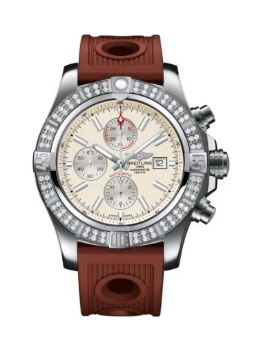 Breitling - A1337153/G779/206S/A20D.2 Super Avenger II Stainless Steel / Diamond / Stratus Silver / Rubber / Folding