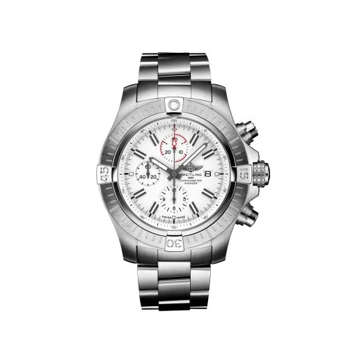 Breitling - A133751A1A1A1 Avenger Chronograph 48 Stainless Steel / White / Bracelet