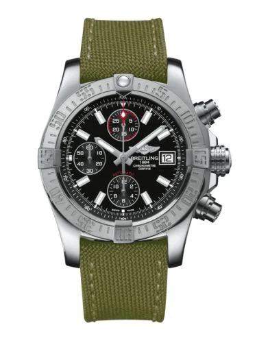 Breitling - A13381111B1W1 Avenger II Stainless Steel / Volcano Black / Military / Pin