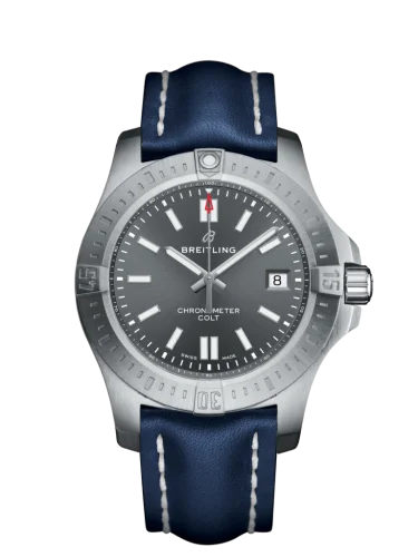 Breitling - A1731310.F584.113X Chronomat Colt 41 Automatic Tempest Grey / Calf / Pin