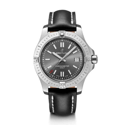 Breitling - A17313101F1X2 Chronomat Colt 41 Automatic Tempest Grey / Calf / Pin